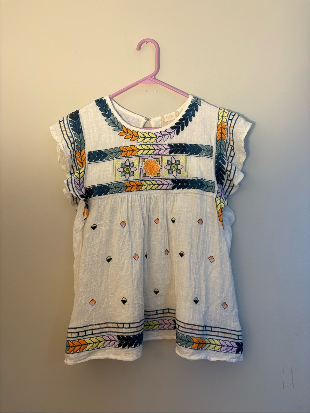 Boho Style Colorful embroidered Altar’d State Top
